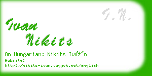 ivan nikits business card